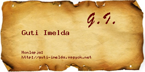 Guti Imelda névjegykártya